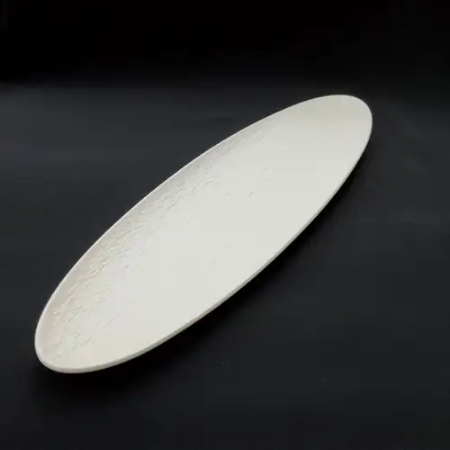 #BS8997-WT; Ceramic oval plate 43.5cm - WT 
