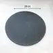 #BS9017-BK; Ceramic flat plate rd. 28cm - BK