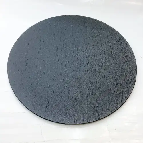 #BS9017-BK; Ceramic flat plate rd. 28cm - BK