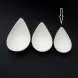 #BS9055-WT; Ceramic oval bowl 13cm - WT