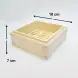#BT2338; Wooden steamer tray squ. 18x18cm