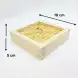#BT2345; Wooden steamer lid squ. 18x18cm 