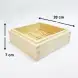 #BT2352; Wooden steamer tray squ.20x20cm