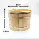 #BT2437; Wooden sushi bucket + lid 24cm  