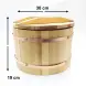 #BT2444; Wooden sushi bucket + lid 30cm  