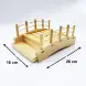 #BT6092; Wooden sushi bridge 26x16cm