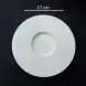 #BU6412; Ceramic 10.25" rd. plate #YP/WT 