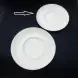 #BU6511; Ceramic 10.5" rd. plate #YP/WT 