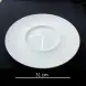 #BU6528; Ceramic 12" rd. plate #YP/WT