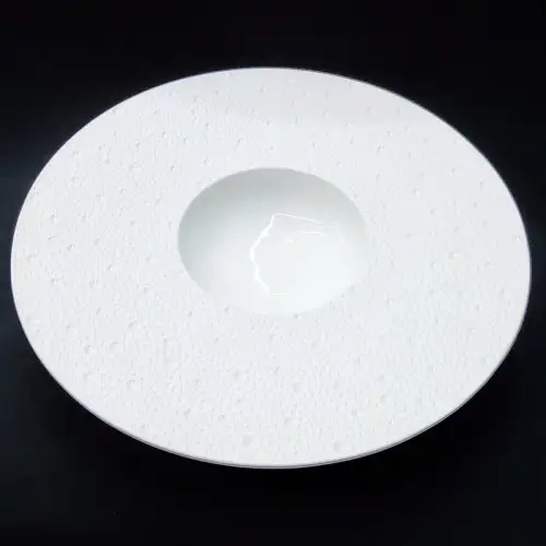#BU6559; Ceramic 12" rd. plate #YP/WT