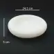 #BY-3199WT; Ceramic donut shape bowl 9.5" #WT   