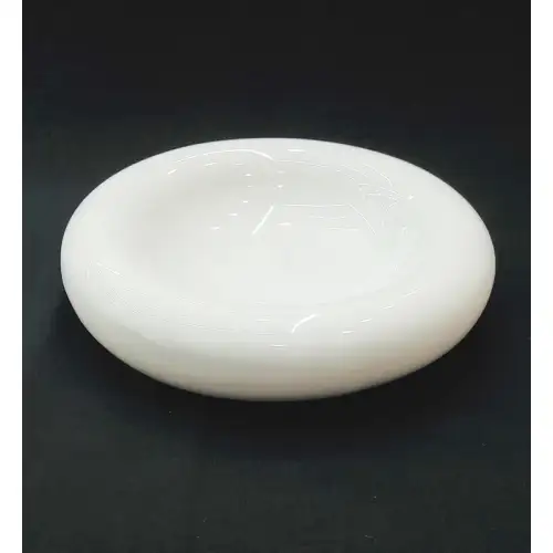 #BY-3199WT; Ceramic donut shape bowl 9.5" #WT   