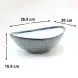 #BY-7716; Ceramic 10" boat shape bowl #485