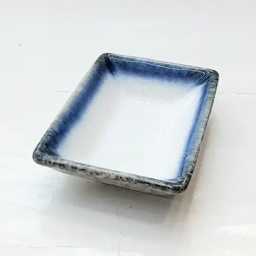 #BY-7778; Ceramic 3.75" rect. sauce dish #485