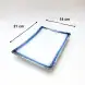 #BY-7921; Ceramic 8" rectangle plate #485 