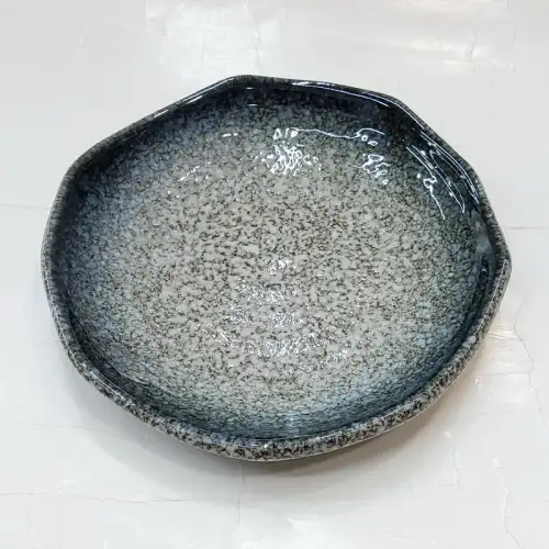 #BY-9666A: Ceramic plate 6" #466