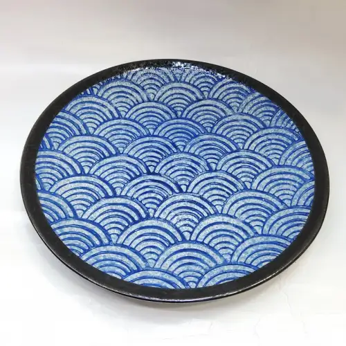 #CB-8041; Ceramic 9" rd. plate #HBW