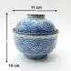 #CB-8576; Ceramic 4.5" miso bowl with lid  