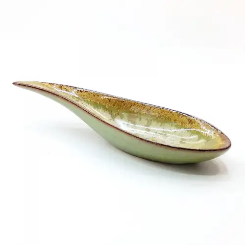 #CH-6374; Ceramic 5.3" Dish 13.7x4.6x3cm