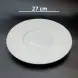 #CM5285; Ceramic plate 10.5" #WT