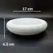 #CM5469; Ceramic present plate 6.5" #WT  