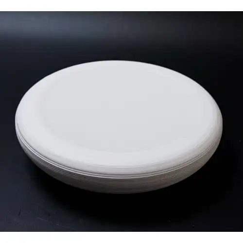 #CM5469; Ceramic present plate 6.5" #WT  