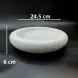 #CM5483; Ceramic present plate 9.5" #WT
