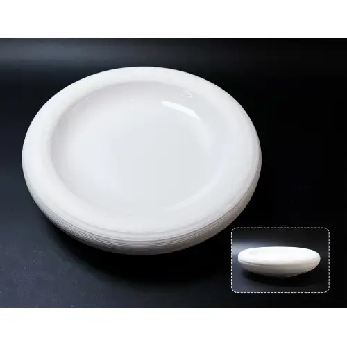 #CM5483; Ceramic present plate 9.5" #WT