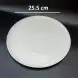 #CT5865; Ceramic plate Rd. 25.5cm #LG  