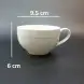 #CT5964; Ceramic coffee cup + saucer 215ml #LG  