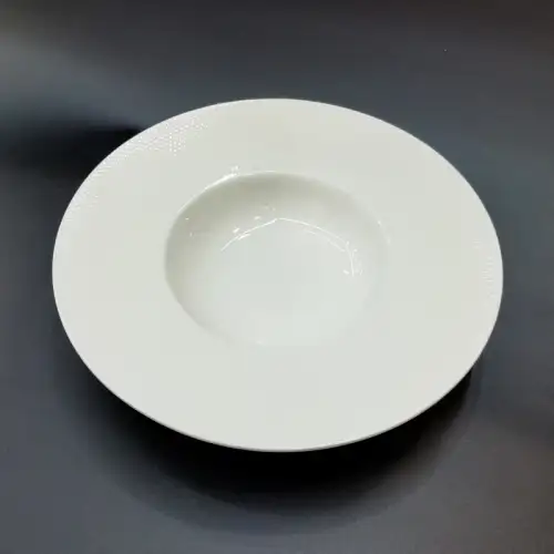 #CT7999; Ceramic pasta & soup plate 23cm #LG 