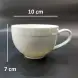 #CT8057; Ceramic coffee cup + saucer 320ml #LG