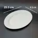 #CT8170; Ceramic oval plate 25.5cm #LG  