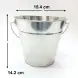 #CY107-SS;  S/S bucket 15.4cm #201