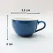 #EG220-WB; Coffee cup + saucer 220ml #E /WB