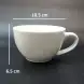 #EG300-WT; Coffee cup + saucer 300ml #E /WT 