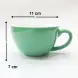 #EG350-GN; Ceramic cup + saucer 350ml# E/GN