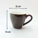 #EG80-BN;  Coffee cup + saucer 80ml #E /BN