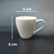 #EG80-WT; Coffee cup + saucer 80ml #E /WT