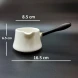 #HN0276-WT; Ceramic sauce bowl w. handle WT  