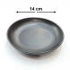#HN2720-BK; Ceramic plate round 14cm BK
