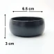 #HN2805-BK;  Ceramic sauce dish 2.5"