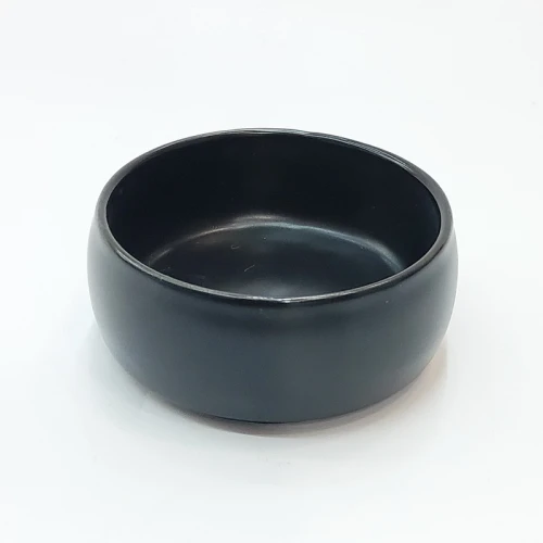 #HN2805-BK;  Ceramic sauce dish 2.5"