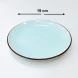 #HN2881-BW; Ceramic plate 19cm BW