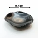 #HN7272-BK; Ceramic sauce dish 9.7cm BK  