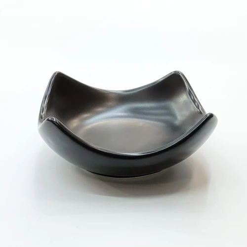#HN7494-BK; Ceramic sauce dish 8cm BK 