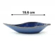 #HN7517; Ceramic leaf sauce dish 15.6cm  