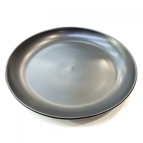#HN8769-BK; Ceramic 10" plate BK