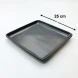 #HN8783-BK; Ceramic plate square 25cm BK