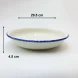 #KH6894; Ceramic deep plate 11.5" #KH